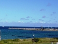 Blick über das Meer und dem Yachthafen